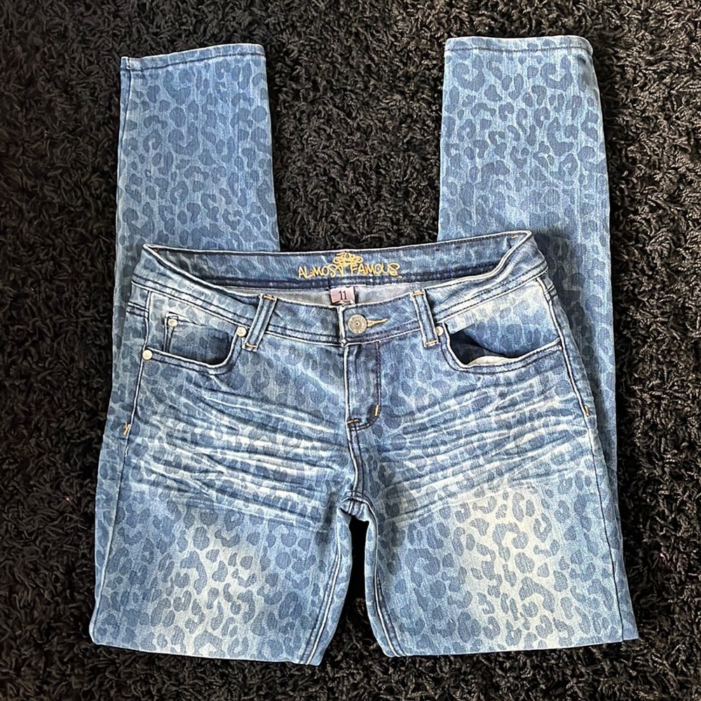 Almost Famous | Leopard Print Skinny Leg Jeans
